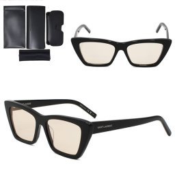 サンローラン サングラス SAINT LAURENT SL 276 MICA-038 サングラス ブラック イエロー グローバルフィット メンズ レディース ユニセックス SL276MICA-038