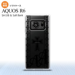 SH-51B AQUOS R6 AQUOS R6 スマホケース ソフトケース ゴシック クリア 黒 メンズ レディース nk-r6-tp1005