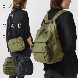 【EARTH MADE アースメイド】DETACHABLE POCKET BACKPACK デタッチャブル ポケット 2Way バックパック / リュックサック (E7194) 正規品 レディース ショルダーバッグ ポシェット ポーチ 軽い A4 通勤 旅行 アウトドア オールシーズン クリスマス 母の日 ギフト プレゼント