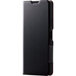 エレコム PM-X222PLFUBK Xperia 10 IV(SO-52C SOG07) レザーケース 手帳型 UltraSlim 薄型 磁石付き ブラック PMX222PLFUBK