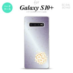 SC-04L SCV42 Galaxy S10+ スマホケース ハードケース 和柄 サクラ 紫 メンズ レディース nk-s10p-1274