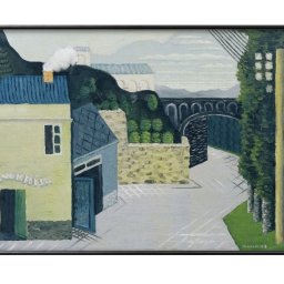 ルイ マルクーシ City with viaduct A3 サイズ ポスター アート おしゃれ 絵画 インテリア 北欧 イラスト マット紙 艶消し アートパネル 額 フレーム デザイン 壁掛け ギフト 新築祝い ディスプレイ 引越し祝い　新生活　空間デザイン 