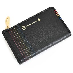 カステルバジャック 財布 二つ折り財布 L字ファスナー BOX型 黒(ブラック) CASTELBAJAC 027608 メンズ 紳士 ギフト 定番 彼氏 彼女 プレゼント