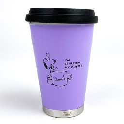 PEANUTS スヌーピー MOBILE TUMBLER COFFEE PU モバイル タンブラー スクリュー式 水筒 パープル