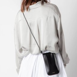ジルサンダー JIL SANDER J07VL0003 P4841 ショルダーバッグ レディース バッグ スマートフォンケース スマホショルダー iPhoneケース ポシェット ホルダー フォンバッグ プレゼント ネックポーチ ギフト GIRO 001 ブラック