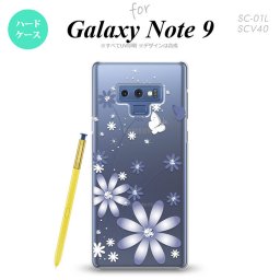 Galaxy Note 9 ギャラクシー ノート9 SC-01L SCV40 スマホケース カバー ハードケース 花柄・ガーベラ 紫 nk-note9-074[スマホ,スマホケース,スマホカバー,ケース,カバー,ジャケット]
