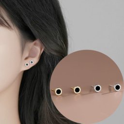 ピアス ローマ数字 クロック 時計 シルバー ゴールド 小さい シンプル 軟骨 金属アレルギー シルバー925 アレルギー対応 20G 仕事用 小さいピアス シンプルピアス セカンドピアス