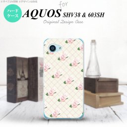【SHV38】【スマホケース/スマホカバー】【アクオス セリエ ミニ】SHV38 スマホケース AQUOS SERIE mini SHV38 カバー アクオス セリエ ミニ 花柄・バラ（J） ベージュ nk-shv38-264【メール便送料無料】