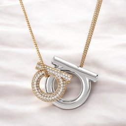 フェラガモ ネックレス レディース ブランド Ferragamo 760488 シルバー/ゴールド