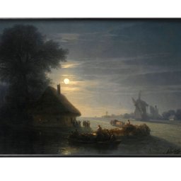 イヴァン アイヴァゾフスキー Ukrainian Landscape At Night A3 サイズ ポスター アート おしゃれ 絵画 インテリア 北欧 イラスト マット紙 艶消し アートパネル 額 フレーム デザイン 壁掛け ギフト 新築祝い ディスプレイ 引越し祝い　新生活　空間デザイン 