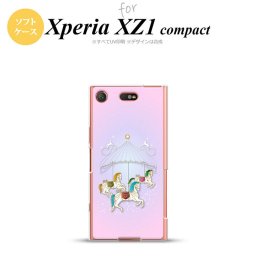 【SO02K】【スマホケース/スマホカバー】【エクスペリア XZ1】SO02K スマホケース Xperia XZ1 Compact SO-02K カバー エクスペリア XZ1 メリーゴーランド ピンク nk-so02k-tp311【メール便送料無料】