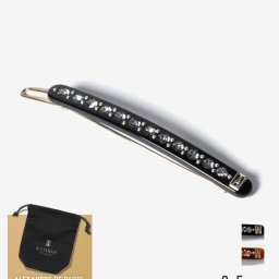 アレクサンドルドゥパリ ALEXANDRE DE PARIS TIMELESS LES CLASSIQUES MARAIS BARRETTE TIGE BOULE 6.5cm