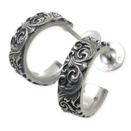 ピアス メンズ  AQUA SILVER アクアシルバー シルバー  ホワイト ブランド 人気 おしゃれ 彼氏