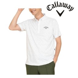 キャロウェイ メンズ ゴルフウェア ロゴプリントオニカノコ半袖シャツ Callaway Golf  C24234105 お誕生日祝い お祝い 記念品 お父さん 父の日 彼氏 男性 30代 40代 50代 60代  還暦祝い 敬老の日 人気プレゼント プレゼント