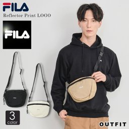 FILA フィラ ショルダーバッグ  メンズ 斜めがけ 肩がけ 軽い リフレクト スポーツブランド おしゃれ かわいい かっこいい 高校生 中学生 小学生 女子 大人 カジュアル ロゴ ブラック 黒  白  ホワイト ベージュ 旅行  プレゼント ギフト outfit  花以外 敬老の日 プレゼント ギフト