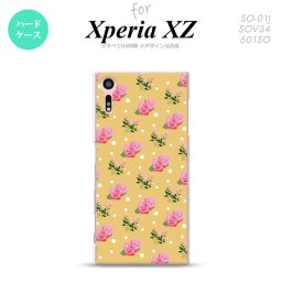 【SO01J】【スマホケース/スマホカバー】【エクスペリア XZ 】SO01J スマホケース XPERIA XZ SO-01J カバー エクスペリア XZ  花柄・バラ 黄(B) nk-so01j-243【メール便送料無料】