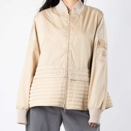 モンクレール MONCLER 1A754 00 53404 ジャケット レディース アウター ボンバージャケット ナイロン ビジネス アウトドア カジュアル BALDAH GIUBBOTTO ベージュ 00 0 1 2 3 4