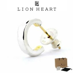 ライオンハート ピアス メンズ プルメリア ハワイアン フープ ピアス SV925 K10 K18 ポスト LH-01EA0121 LION HEART メンズピアス 片耳用 1点売り クリスマス 誕生日 プレゼント ギフト 彼氏 【ネコポス】 ブランド 人気 ランキング