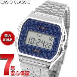 カシオ クラシック CASIO CLASSIC デジタル 限定モデル 腕時計 A159WEVJ-2JR 青海波 ブルー【2026 新作】