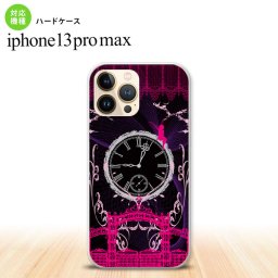 iPhone13ProMax iPhone13 Pro Max ケース ハードケース 時計 妖精 黒 赤 iPhone13 プロ マックス 6.7インチ おしゃれ かわいい メンズ レディース キッズ デザインたくさん nk-i13pm-1251