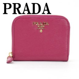 【イタリア買付】プラダ 財布 PRADA 1MM268-2EZZ-F0BA8 IBISCO コインケース 財布 小銭入れ ピンク ラウンドファスナー