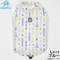 ジウォーク GEWALK ネイティブアメリカン プリント アクティブ サンシェード タンクトップ L ブルー