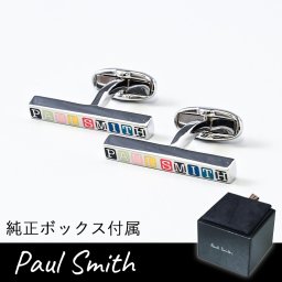 ポールスミス Paul Smith カフス メンズ カフリンクス カフスボタン マルチカラー スタンプロゴ シルバー CUFF/GSTAMP 96 送別会 【スペシャルラッピング660円(別売り)】 誕生日 お中元 結婚祝い 結婚式 高級 父の日 母の日 即日発送 ホワイトデー