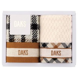 【ギフト対応無料】DAKS ダブルハウスチェック タオルハンカチ2P (55-3089150) ※送料無料(北海道・沖縄は除く)