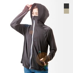 UVプロテクトパーカー シャイン 日よけパーカー 接触冷感 UPF+50 UVカット暑さ対策グッズ 海 プール 海水浴