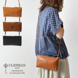 【CLEDRAN クレドラン】2way アモ ミニ ポシェット / AMO MINI POCHETTE (CL2899)レディース メンズ ユニセックス バッグ かばん ショルダー クラッチ ポーチ レザー 本革 牛革 正規品 軽量 軽い 斜めがけ 肩掛け 小さめ 長財布 20代 30代 40代 50代 60代 クリスマス 母の日