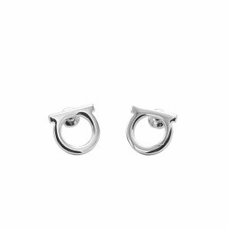 サルバトーレ フェラガモ Salvatore Ferragamo ピアス アクセサリー 760119 696430 STUD GANCIO DIA12 ガンチーニ PALLADIOLUC シルバー