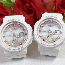 カシオ ペアウォッチ BABY-G レディースウォッチ レディース腕時計 BGA-250-7A2JF BGA-250-7A2JF 電池式 送料無料 国内正規品 記念日 誕生日 プレゼント お揃い ホワイト 白 クリスマス お祝い 双子コーデ