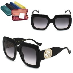 グッチ サングラス GUCCI GG1022S-006 サングラス EYEWEAR ブラック グレーグラデーション グローバルフィット レディース