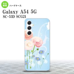 Galaxy A54 5G Galaxy A54 5G スマホケース 背面ケース ハードケース 花柄 ミックス C 青 2023年 5月発売 nk-a54-281