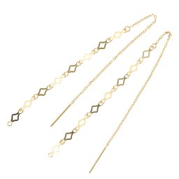 ピアス 18金 k18 18k レディース 金属アレルギー ニッケルフリー チェーン シンプル 華奢 ゴールド 揺れる チェーンピアス イエローゴールド 20代 50代 アクセサリー ジュエリー
