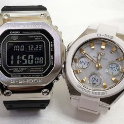恋人たちのGショック ペアウオッチ G-SHOCK BABY-G  カシオ電波ソーラー 2本セット ペアウォッチ アナデジ GMW-B5000-1JF MSG-W100-7A2JF　人気 ラッピング無料　クリスマス プレゼント 誕生日 御祝い還暦 銀婚式 結婚記念日 婚約