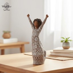 ウィローツリー彫像 Courageous Joy - 前を向いて 17cm 少女 | おしゃれ 置物 彫刻 人形 インテリア スーザン･ローディ 正規輸入品