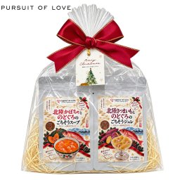 パシュート オブ ラブ PURSUIT OF LOVE ドッグフード クリスマス限定ごちそうシリーズ ギフト袋包装（スープ＆ジュレ） 45g×2袋