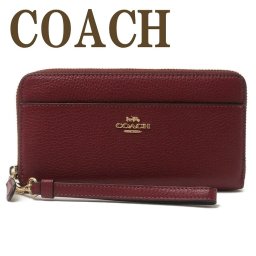 コーチ COACH 財布 レディース 長財布 ロゴ ストラップ ラウンドファスナー 6643IMDPR ブランド 人気
