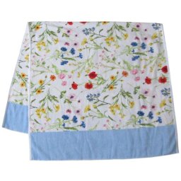 フェイラー バスタオル 150cm×75cm Flower Meadow フラワーメドウ ブルー 送別会 誕生日 結婚祝い 結婚式 高級 父の日 母の日 即日発送 ホワイトデー