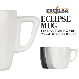 エクスチェルサ(EXCELSA) エクリプス マグカップ 250ml コップ コーヒーカップ ティーカップ おしゃれ ブランド 洋食器 イタリア食器 母の日 新生活 ギフト プレゼント おうち時間 敬老の日 ハロウィン クリスマス
