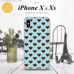 【iPhoneX】【スマホケース/スマホカバー】【アイフォンX】iPhoneX スマホケース カバー アイフォンX ハート（B） 青 nk-ipx-tp172【メール便送料無料】