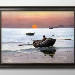 スタニスワフ ヴィトキェヴィチ Sunset on the Sea A3 サイズ ポスター アート おしゃれ 絵画 インテリア 北欧 イラスト マット紙 艶消し アートパネル 額 フレーム デザイン 壁掛け ギフト 新築祝い ディスプレイ 引越し祝い　新生活　空間デザイン 