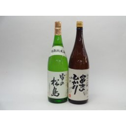 特選日本酒セット 雪の松島 富士のひかり 2本セット 雪の松島(特別純米) 富士のひかり(純米大吟醸) 1800ｍｌ×2本 2本