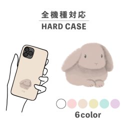 スマホケース おしゃれ 韓国 可愛い iPhone15 iPhone14 なんでも対応 iPhoneSE Google Pixel エクスペリア ギャラクシー 背面型 おもしろい うさぎ ウサギ 動物 陸の生き物 もふもふ かわいい ポップ 手書き くすみカラー