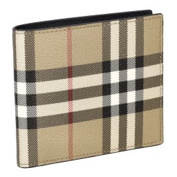 バーバリー BURBERRY 財布 二つ折り財布 折りたたみ財布 小銭入れ付き 8084169 A7026 チェック バイフォールドウォレット メンズ アーカイブベージュ
