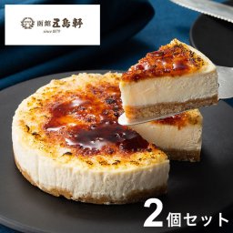 お歳暮 五島軒 北海道ブリュレチーズケーキ 2個セット チーズケーキ ギフト 母の日 贈り物 お取り寄せスイーツ 洋菓子 冷凍ケーキ キャラメリゼ クリームチーズ 北海道グルメ 熨斗(代引不可)【ポイント10倍】【送料無料】