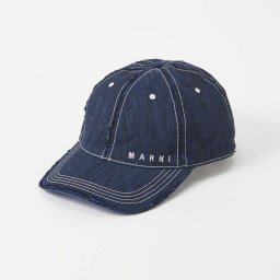 マルニ MARNI CLZC0098S0 USCU36 キャップ メンズ ファッション小物 帽子 ロゴ ベースボールキャップ CAPS カジュアル シンプル フリーサイズ プレゼント ギフト ブルー S M