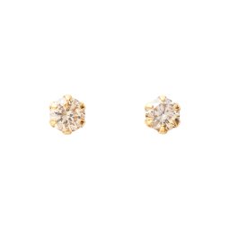 18金 イエローゴールド ダイヤモンド ピアス 0.2カラット 0.2ct DTZ0101Y