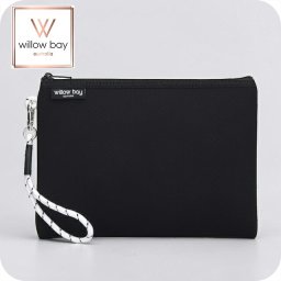 ウィローベイ ポーチ レディース ブランド WILLOWBAY ウィローベイラージブティックポーチ クラッチバッグ BLACK